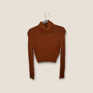 BDG Urban Outfitters Crop Turtleneck Sweater In Rust Size Medium NWT